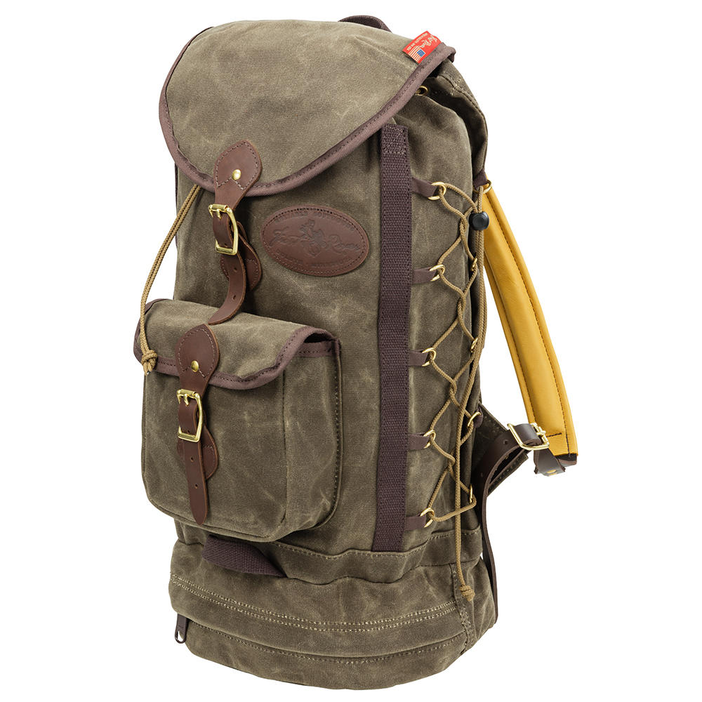 Frost River Summit Boulder Backpack, with Buckskin Straps, Dark